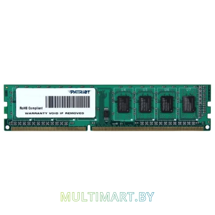 Оперативная память Patriot 4GB DDR3 PC3-12800 (PSD34G1600L81)